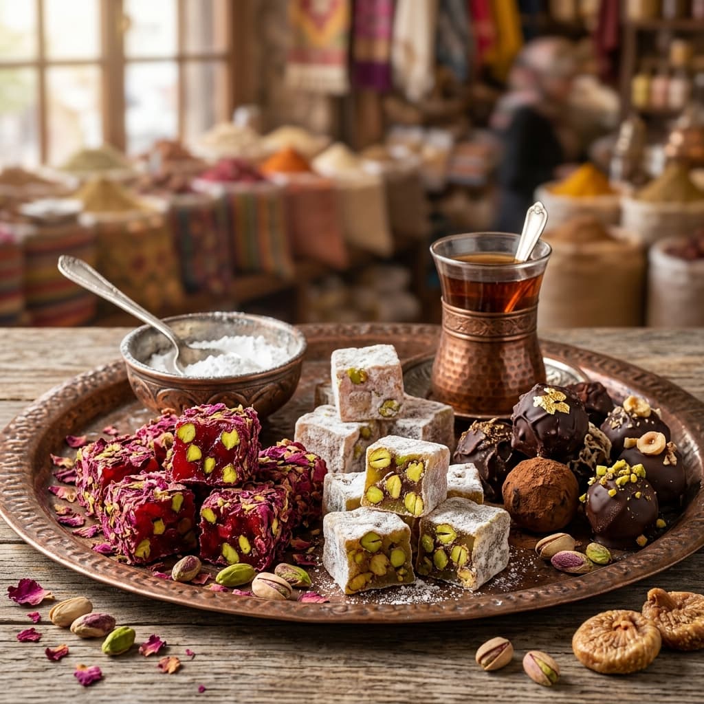 Türkischer Lokum & Basar-Konfiserie (Turkish Delight)