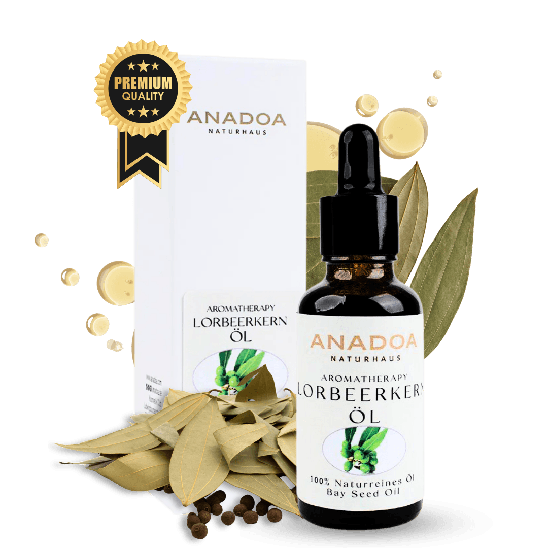 Anadoa Naturhaus Kaltgepresstes Lorbeerkernöl (30ml Pipette)