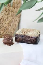 Schokoladenseife mit Luffa-Faser