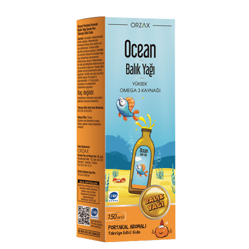 Ozean Fischöl mit Orangen geschmack 150ml