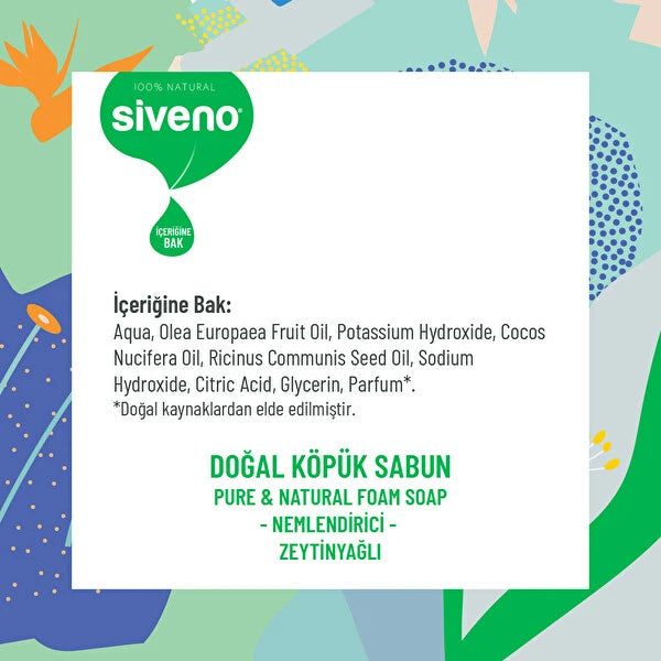 Siveno Pur &amp; Natürlich - Olivenöl Schaum Seife