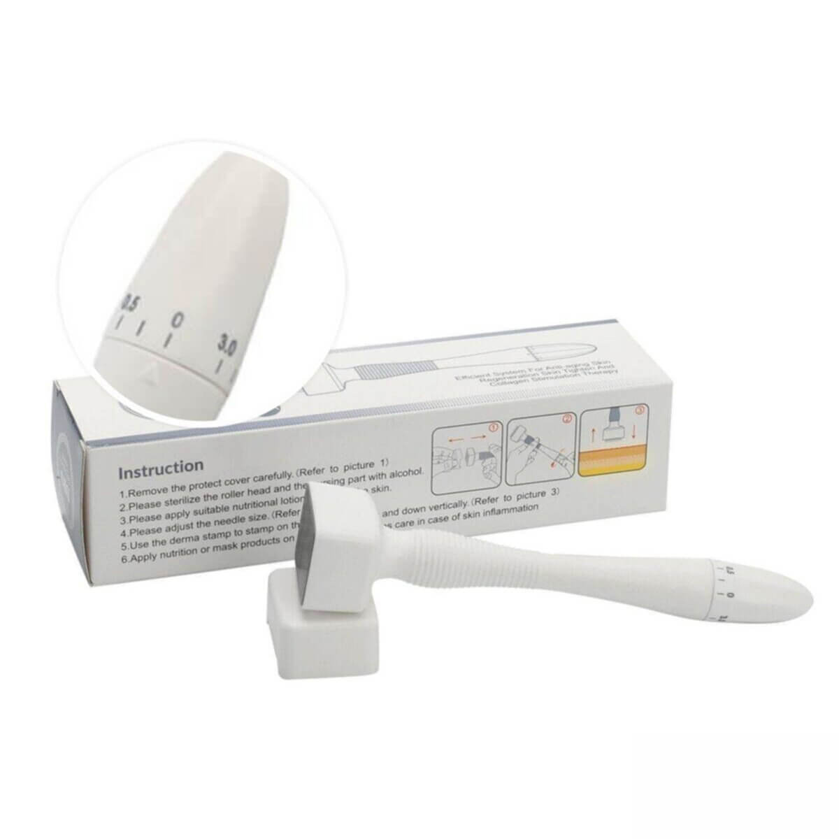 Derma System Micro Stamp Einstellbare Nadellänge 0,20 mm-3,00 mm